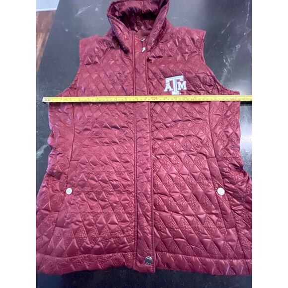TAIL Texas A&M Branded Maroon textured vest Med - Picture 8 of 11